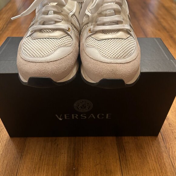 White Versace Sneakers men size 9 main image 5